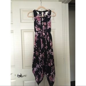 Floral Flowy Dress with cross front